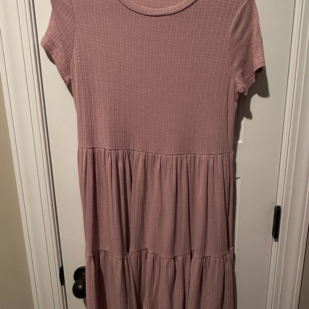 Purple  Tiered Dress